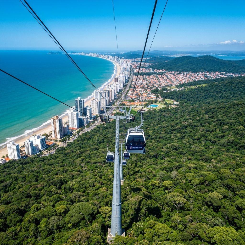 Teleférico do Parque Unipraias em Balneário Camboriú
